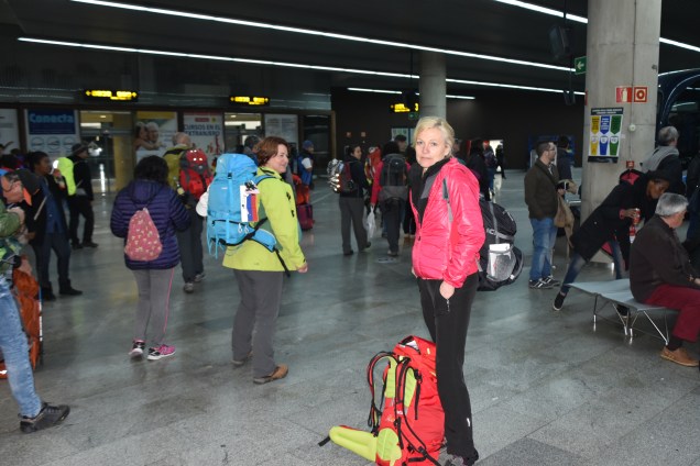 Čakajoč na avtobus za Saint Jean Pied de Port